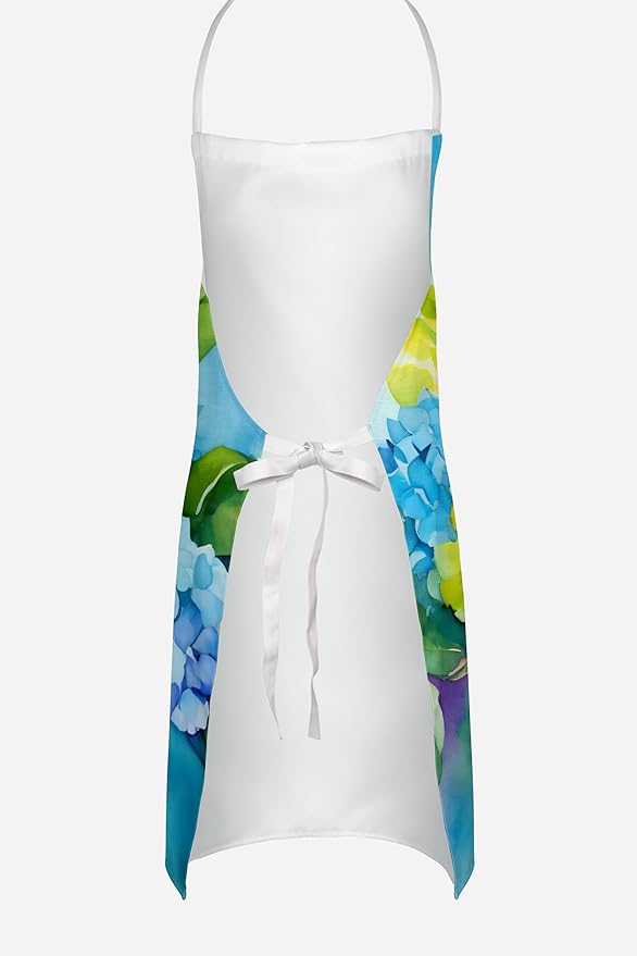 Caroline's Treasures Hydrangeas in Watercolor Apron Cooking Kitchen Server Baking Crafts Gardening for Adult Women Men, Unisex, Large, Multicolor
