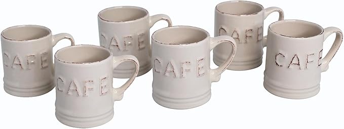 Imusa USA 6pc 3oz Beige CAFÉ Espresso Cups