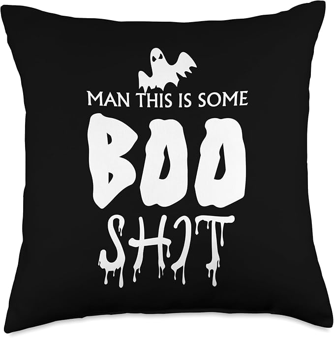 This Is Boo Sheet Bull Shit Funny Halloween Ghost Gift Throw Pillow
