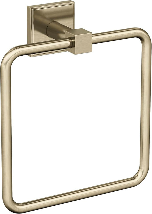Amerock BH36072 Appoint 7-1/16" Wall Mounted Towel Ring - Golden Champagne