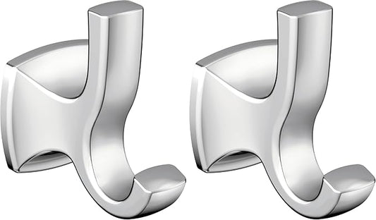 Moen YB5103CH Voss Double Robe Hook, Chrome (Pack of 2)