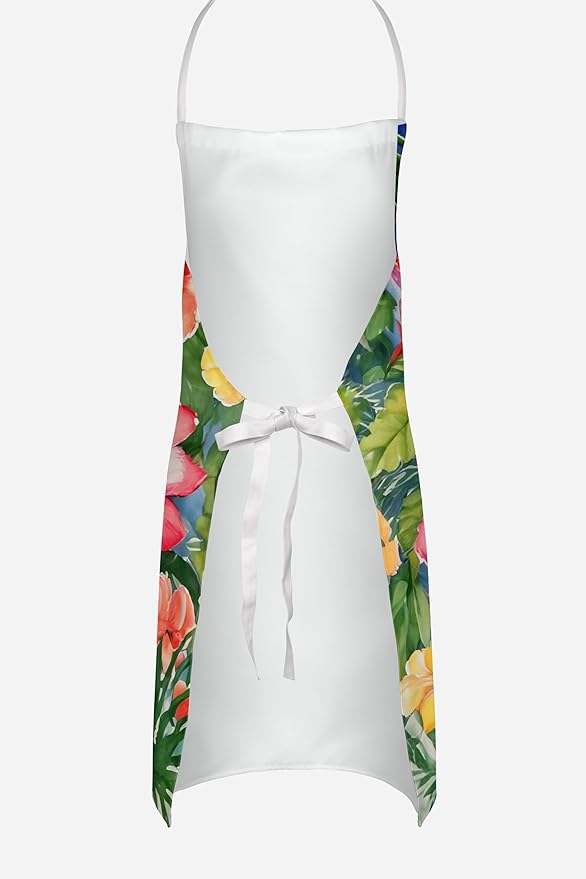 Caroline's Treasures Chihuahua Luau Apron Cooking Kitchen Server Baking Crafts Gardening for Adult Women Men, Unisex, Large, Multicolor