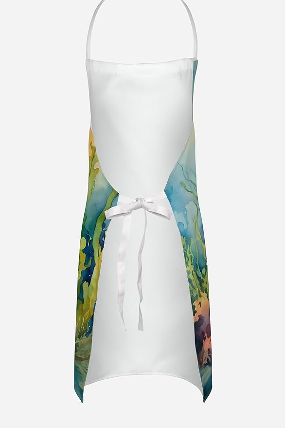 Caroline's Treasures Seaweed Apron Cooking Kitchen Server Baking Crafts Gardening for Adult Women Men, Unisex, Large, Multicolor