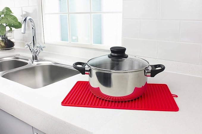 Better Houseware 3424 Kitchen Drying mat, standard, Red