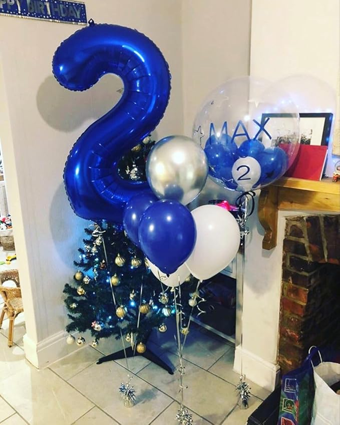 Numbers 22 Balloons, 22nd Dark Blue Party Decorations for Girl Boys, 40 In Big 22nd Balloons for Engagement, Wedding, Celebration Party, Graduations, Photo Shoot