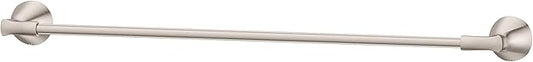 Pfister Willa Bath Towel Bar for Bathroom, 24-Inch, Wall-Mounted, Screw-In, Brushed Nickel Finish, BTBWLL2K