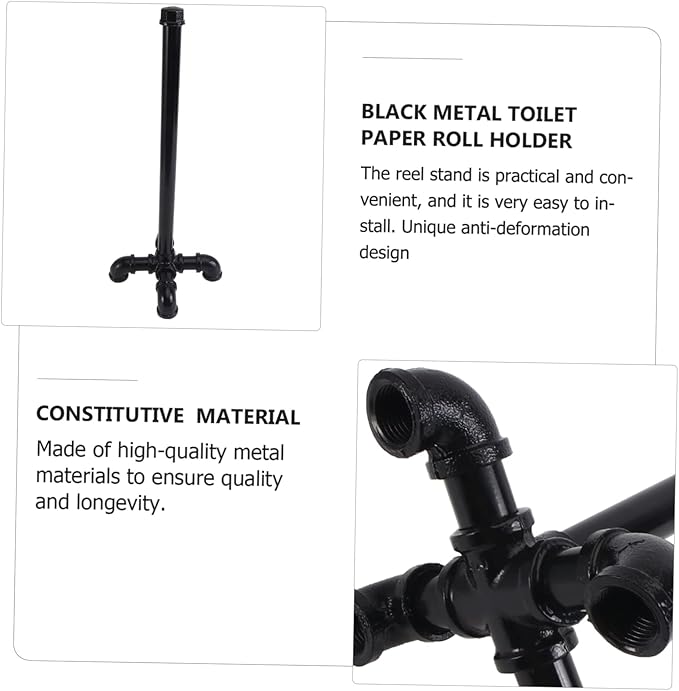 PRETYZOOM Paper Towel Holder Industrial Roll Paper Rack for Home Kitchen Bathroom 1pc