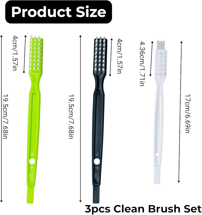 3Pcs Juicer Cleaning Brushes Set for Omega 8006, 8004, 8003 VRT350 VRT330-Replacement Masticating Juicer Accessories, Masticating Juicers Replacement Cleaner, HD Bristles