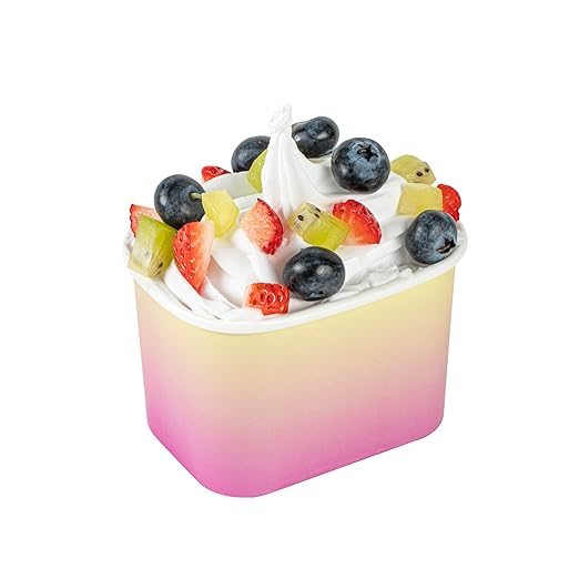 Coppetta 12 Ounce Dessert Cups, 200 Greaseproof Ice Cream Cups - Lids Sold Separately, For Hot And Cold Foods, Orange And Blue Ombre Paper Yogurt Bowls, Disposable, Sturdy - Restaurantware