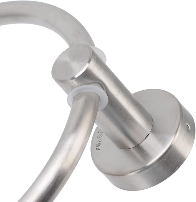Tyenaza Towel Bar, Bathroom Hardware Set with Towel Rings Towel Bar Tissue Holder 5 Hooks 304 Stainless Steel, for Bathroom, Kitchen, Living Room