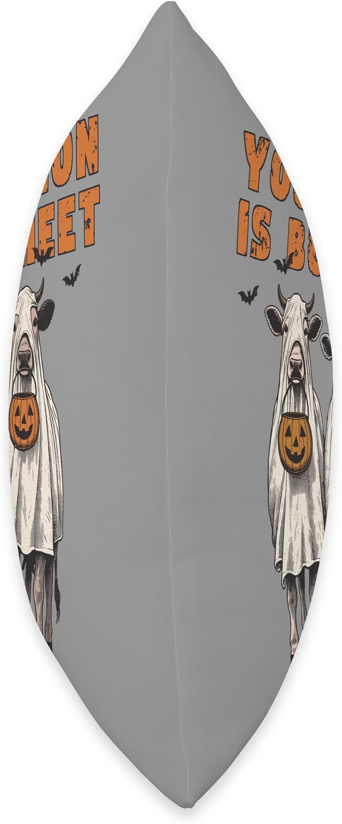Your Opinion is Bull Sheet Ghost Costumed Cows Halloween Throw Pillow