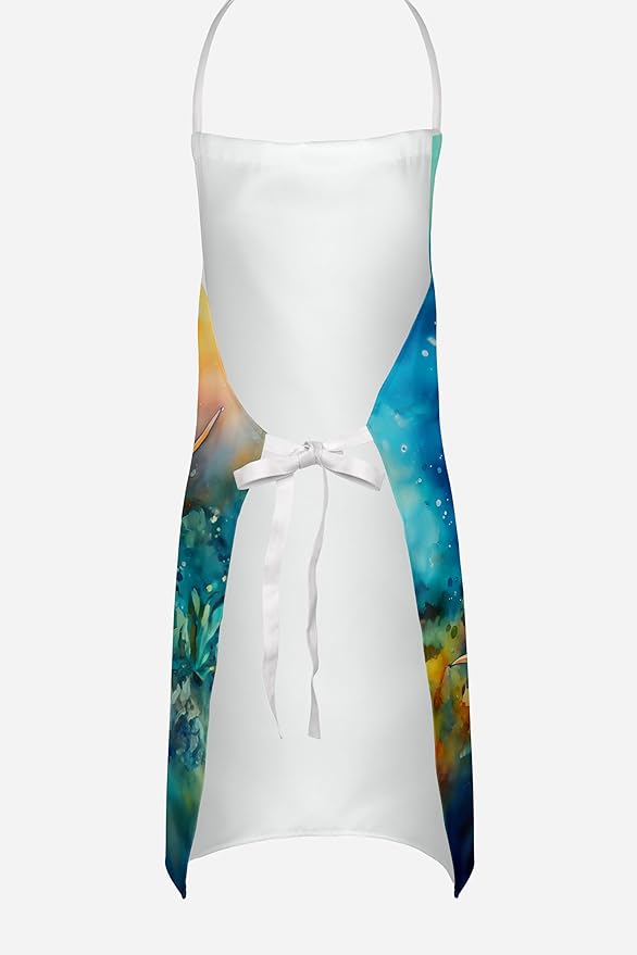 Caroline's Treasures Sting Ray Apron Cooking Kitchen Server Baking Crafts Gardening for Adult Women Men, Unisex, Large, Multicolor
