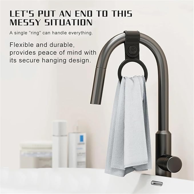 12pcs Silicone Kitchen Towel Holder, Hanging Towels; Dish for Cabinet, Oven, Stove, Sink Durable(White)