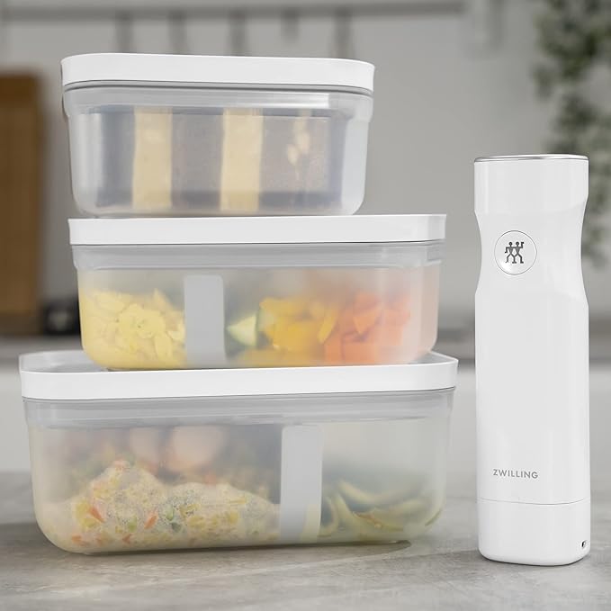 ZWILLING Fresh & Save Plastic Flat Lunch Box, Airtight Container, Meal Prep, BPA-Free, Grey, Semitransparent - Large