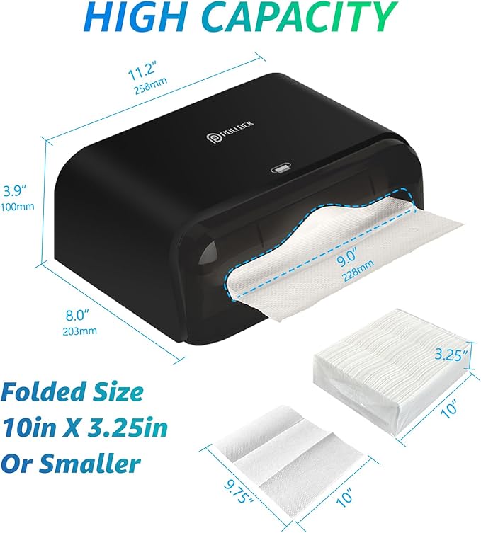 Commercial Paper Towel Dispenser Holder Wall Mount, Multi-fold Trifold C Fold Hand Towel Dispenser, Bathroom Paper Towel Dispenser, Toilet Paper Napkin Holder