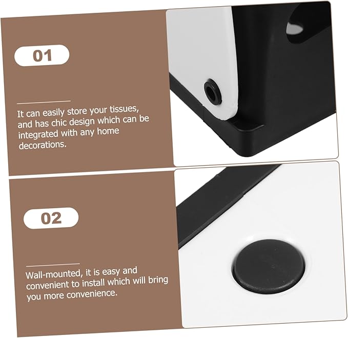 Paper Towel Holder Wall Mount Paper Towel Box Touchless Dispenser Capacity for Bathroom Kitchen Commercial Use