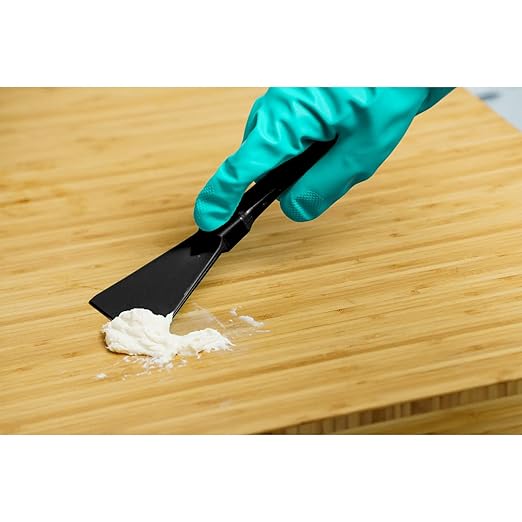 SPARTA Polypropylene Scraper Tool Food Safe Scraper for Removing Caked-On Residue in Commercial Kitchens, Plastic, 7.82 x 3 Inches, Black, (Pack of 12)