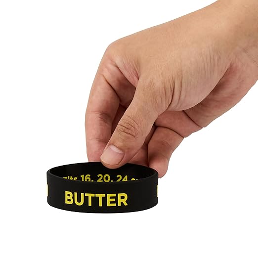 Restaurantware Silicone Squeeze Bottle Band 10 Count 2.75 Inch Dishwasher Safe Condiment Identification Band, Butter Black Non-Slip Label Band for Condiment Labeling at Restaurants, Food Trucks