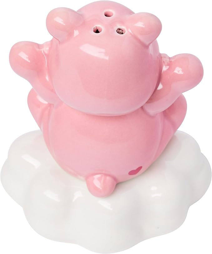 Silver Buffalo Care Bears 3d Ceramic Salt and Pepper Shaker Set Featuring Cheer Bear, 3.6” x 2.7” x 4.25”