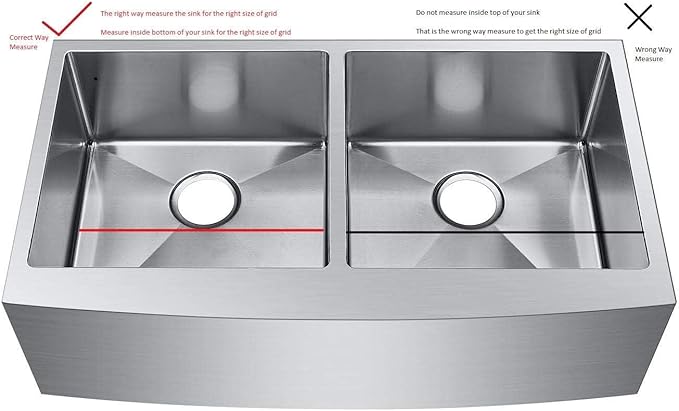 Starstar Sinks Protector Matte Gold 304 Stainless Steel Kitchen Sink Bottom Grid, Rack (30 L x 17 W)