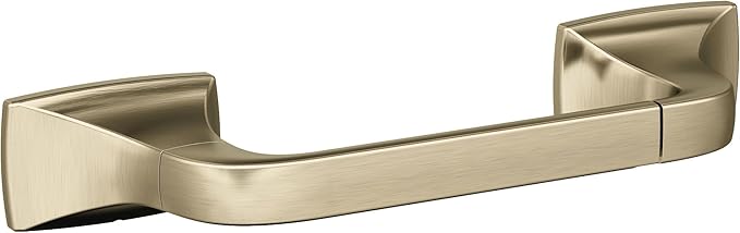 Amerock BH36011BBZ | Golden Champagne Pivoting Double Post Toilet Paper Holder | 10-5/8 in. (270 mm) Toilet Tissue Holder | Highland Ridge | Bath Tissue Holder | Bathroom Hardware | Bath Accessories