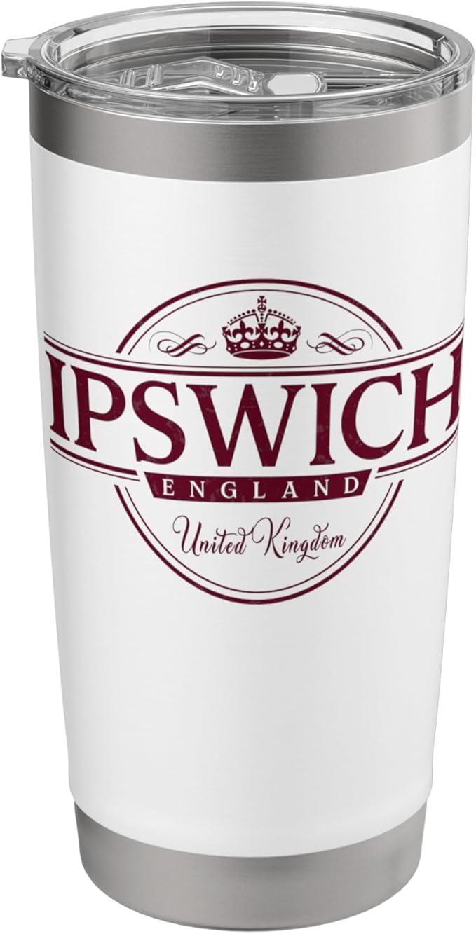 Ipswich England - Ipswich United Kingdom Label Stainless Steel Insulated Tumbler