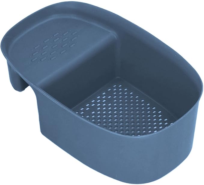 aqxreight Sink Drain Basket Household Saddle Shaped Mesh Strainer Kitchen Waste Vegetable Fruits (Blue)