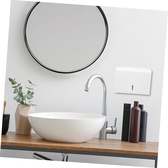 GANAZONO Commercial Waterproof Wall-Mounted Paper Towel Dispenser for Bathroom Kitchen Touchless Hand Towel Holder No Drilling Required Easy Install