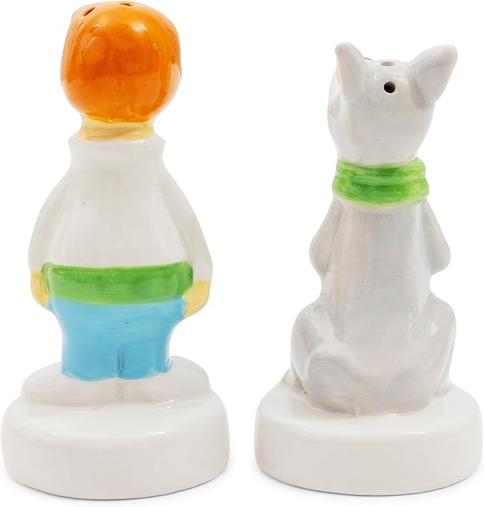 Silver Buffalo The Jetsons George and Astro Ceramic Salt and Pepper Shaker