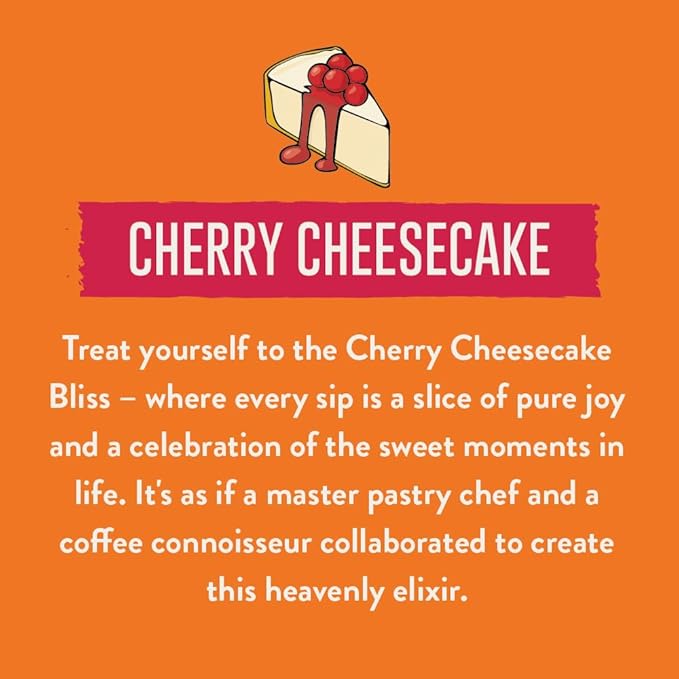 Two Rivers Coffee Cherry Cheesecake Flavored Ground Coffee, Perfectly Balanced, Always Smooth, Made with 100% Arabica Beans - Flavor Enhanced, 10 Ounce Bag