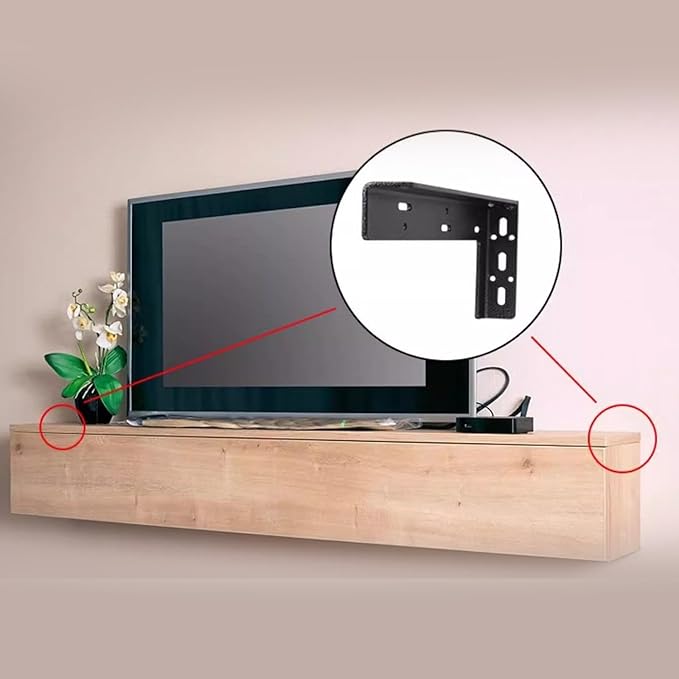 High Strength Invisible L Shaped Brackets Accessory for Secure Cabinet Installation in Kitchens and Living Room Interior Designers Fixture
