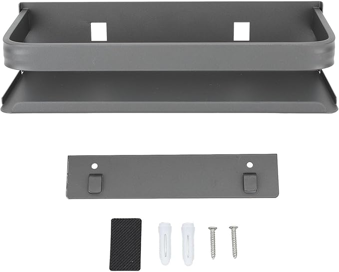 Tyenaza Bathroom Rack, Muti Purpose Floating Shelves Wall Mounted Wall Storage Shelves for Bedroom Living Room Bathroom Kitchen (25cm)