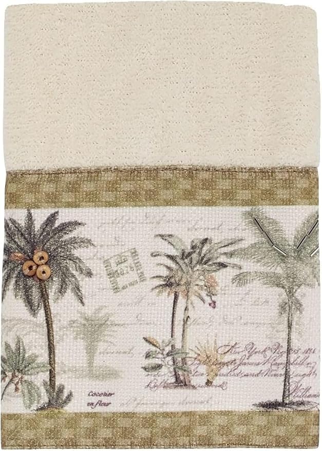 Avanti Linens - Washcloth, Soft & Absorbent Cotton (Colony Palm Collection)