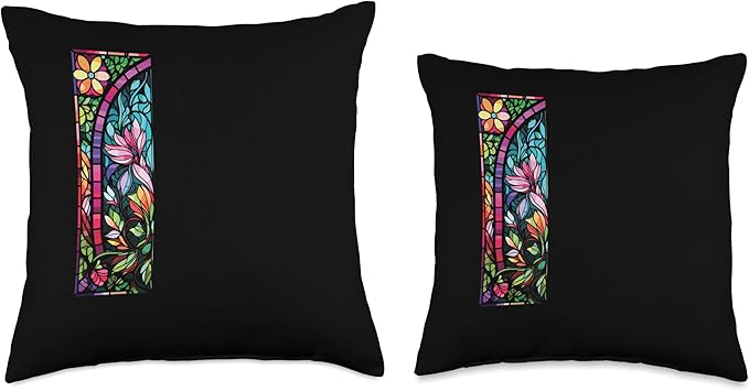 Stained Glass Tool Kit Glass Sheets Stained Glass Artist Throw Pillow