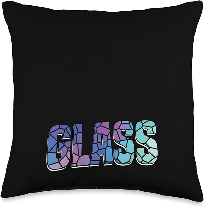 Stained Glass Foiler Glass Sheets Stained Glass Artist Throw Pillow