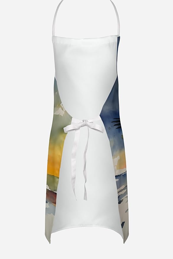 Caroline's Treasures Pelican Apron Cooking Kitchen Server Baking Crafts Gardening for Adult Women Men, Unisex, Large, Multicolor