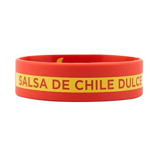 Restaurantware Silicone Squeeze Bottle Band 10 Count 2.75 Inch Dishwasher Safe Condiment Identification Band, Sweet Red Chili Red Non-Slip Label Band for Condiment Labeling at Restaurants, Food Trucks