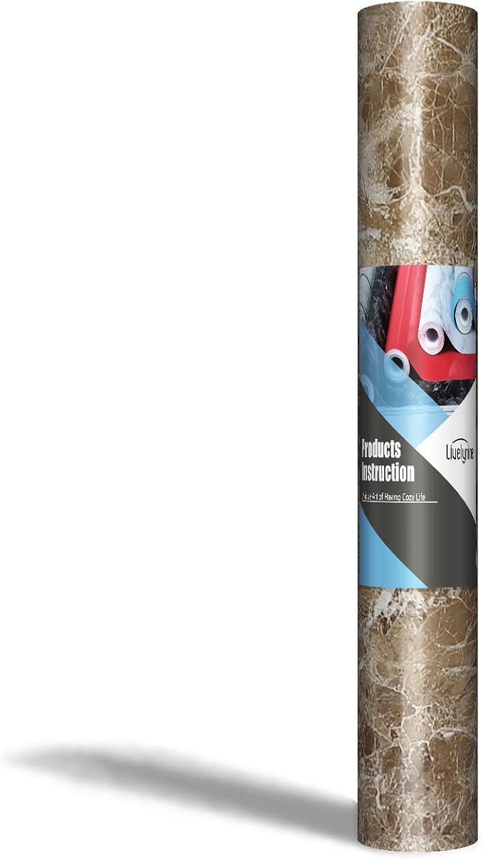 Livelynine 36 x 197 Inch Waterproof Contact Paper for Countertops Bathroom Wallpaper Marble Kitchen Countertop Laminate Self Adhesive Vinyl Wrap Table Dresser Top Covers Desk Counter Tops Covering