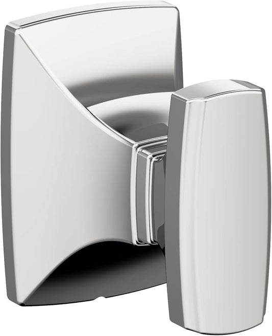 Amerock BH3601026 | Chrome Single Robe Hook | 2-5/8 in. (67 mm) Length Towel Holder | Highland Ridge | Towel Hook for Bathroom | Bathroom Hardware | Bath Accessories