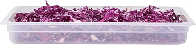 Restaurantware Food Storage Container 10 Pack of 20.7 x 12.6 x 2.5 Inches Plastic Stackable Storage Box White Reusable Label Container Dishwasher Safe For Restaurants And Kitchens