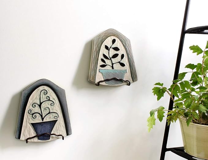 Achla Designs B-37S Plate Wall Hanger Bracket, Small, 2-Pack
