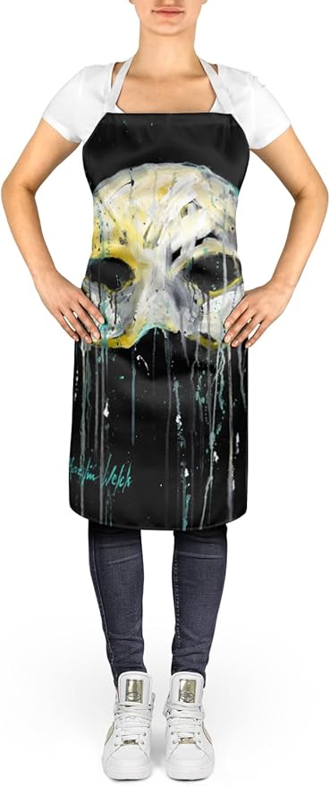 Caroline's Treasures Mysterious Mask Apron Cooking Kitchen Server Baking Crafts Gardening for Adult Women Men, Unisex, Large, Multicolor