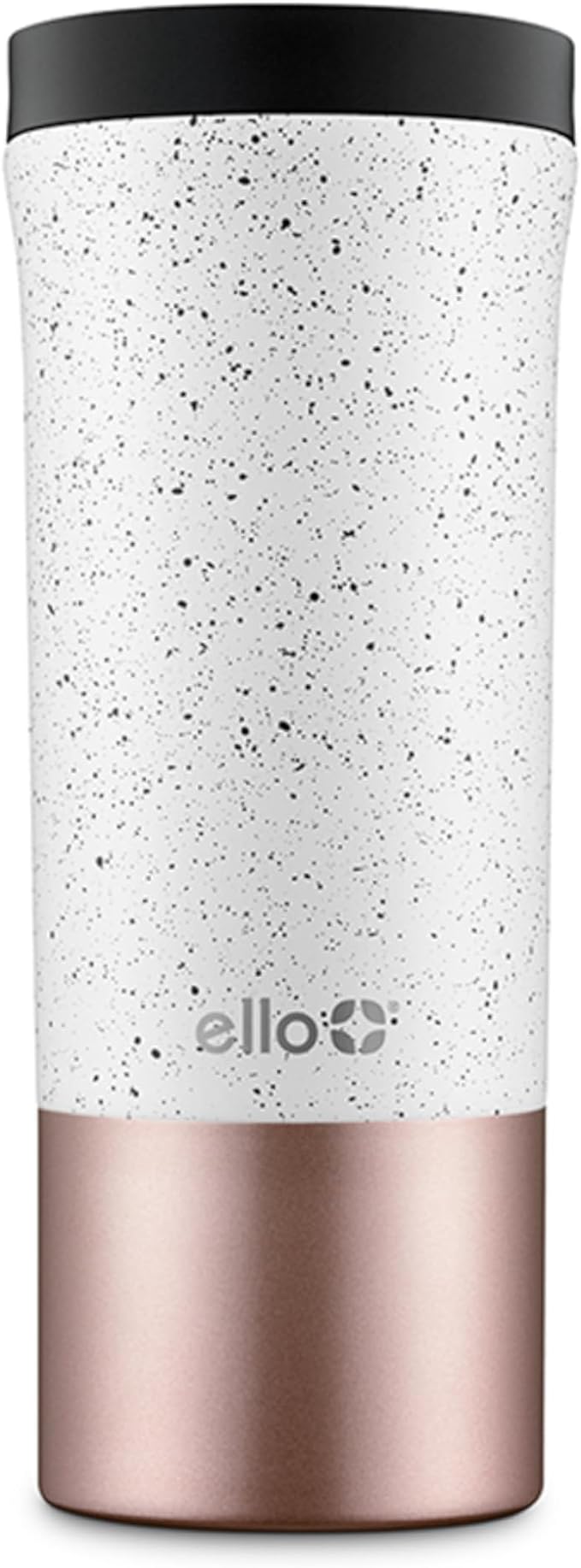 Ello Miri 16oz Vacuum Insulated Stainless Steel Travel Mug, Leak-Proof Slider Lid, Keeps Hot for 5 Hours, Perfect for Coffee or Tea, BPA-Free, Fits Most Cupholders, Holiday Gift, Speckle