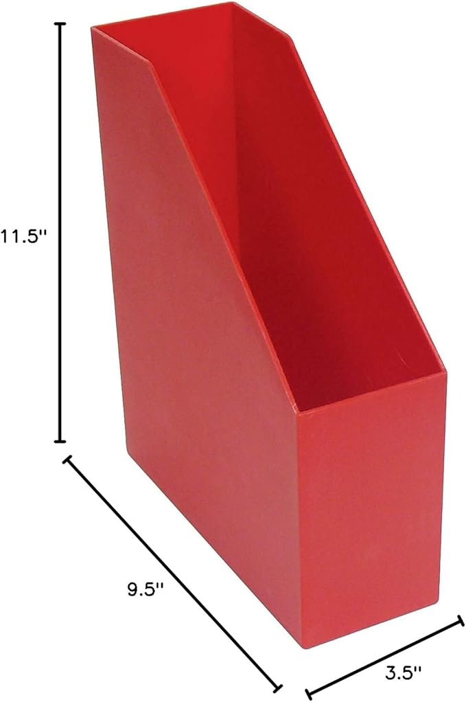 Romanoff Products ROM77702-2 Magazine File, Red - 9.5 x 3.5 x 11.5 in. - 2 Each
