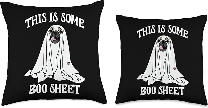 This Is Some Boo Sheet Throw Pillow, 18x18, Multicolor