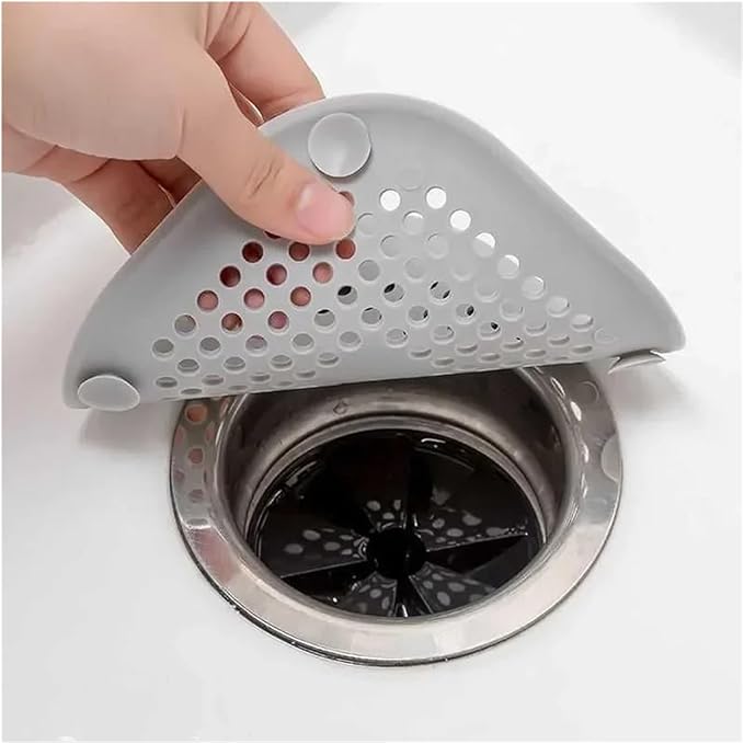 5/1x Hair Catcher Filter Sink Anti-Blocking Strainer Kitchen Bathroom Bathtub Shower Sewer Filters Floor Silicone Stopper Covers(Gray)