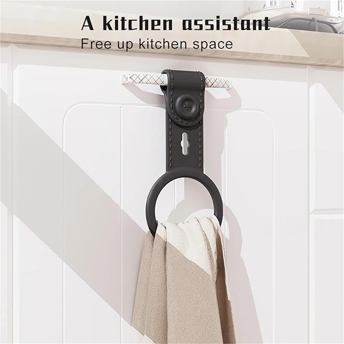12pcs Silicone Kitchen Towel Holder, Hanging Towels; Dish for Cabinet, Oven, Stove, Sink Durable(White)