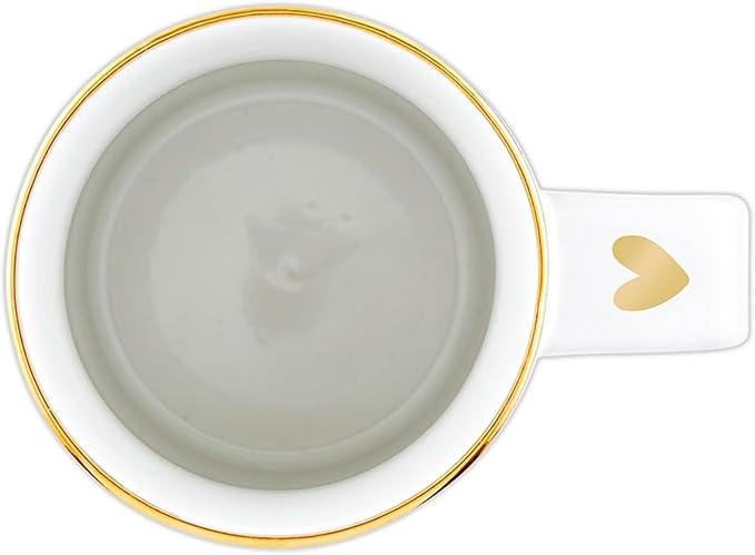 Santa Barbara Design Studio Wedding Gifts Gold Foil Ceramic Coffee Mug, 16-Ounce, Love
