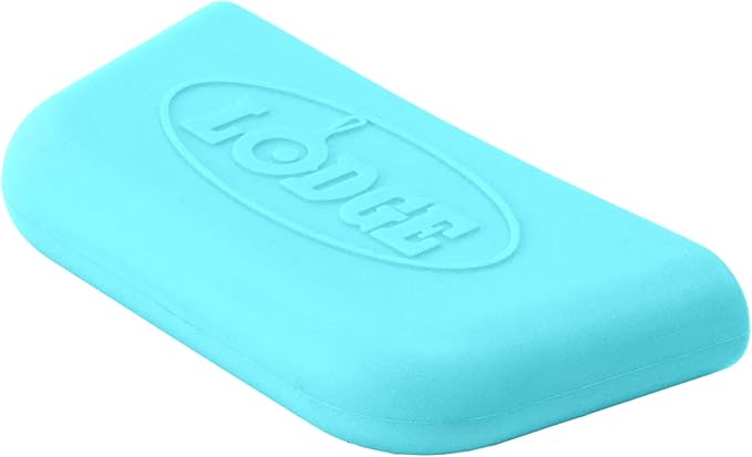 Lodge Bold Silicone Assist Handle Holder - Dishwasher Safe Hot Handle Holder Upgraded Design for Lodge Bold Products Only - Heat Protection Up to 450° - Electric Blue
