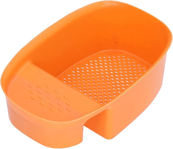 aqxreight Sink Drain Basket Household Saddle Shaped Mesh Strainer Kitchen Waste Vegetable Fruits (Orange)